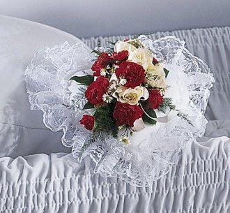 Sympathy Casket Pillow Sympathy Funeral Flowers