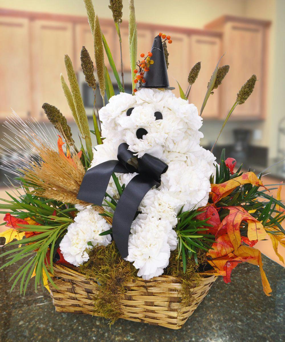 Fall Pooch Floral Puppy Dog Bouquet of Flowers from