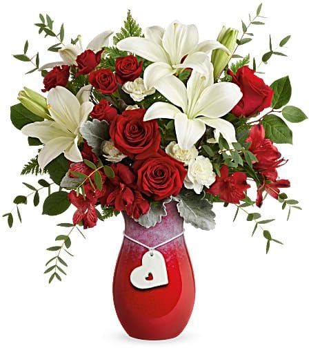Charming Heart Bouquet Same Day Flower Delivery Sarasota FL