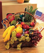 Patriotic Fruit and Gourmet Basket